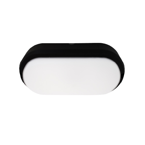 Tortuga plástica ovalada 18W led 4000K negra